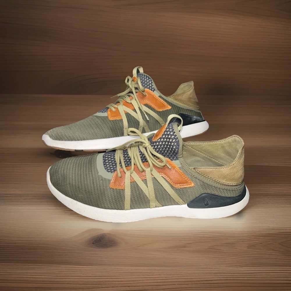 Olukai Mio Li Men's Size 10.5 Hunter/Lava Rock Lightweight Shoes